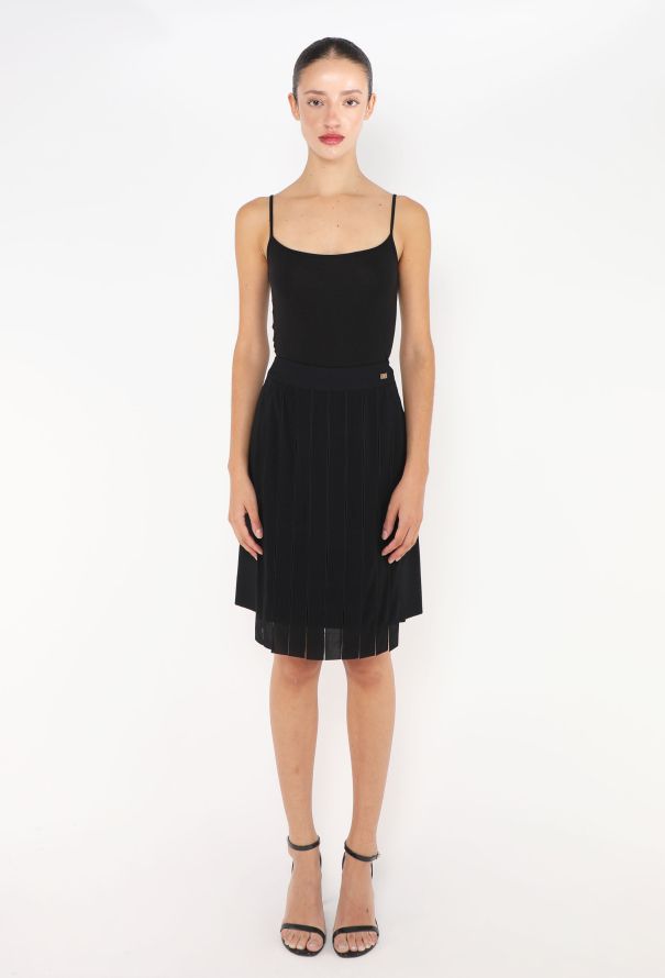 Chanel Classic Pleated 'CC' Skirt - 1