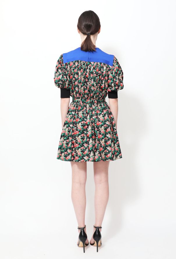 Louis Vuitton Floral Print Crêpe Dress - 3