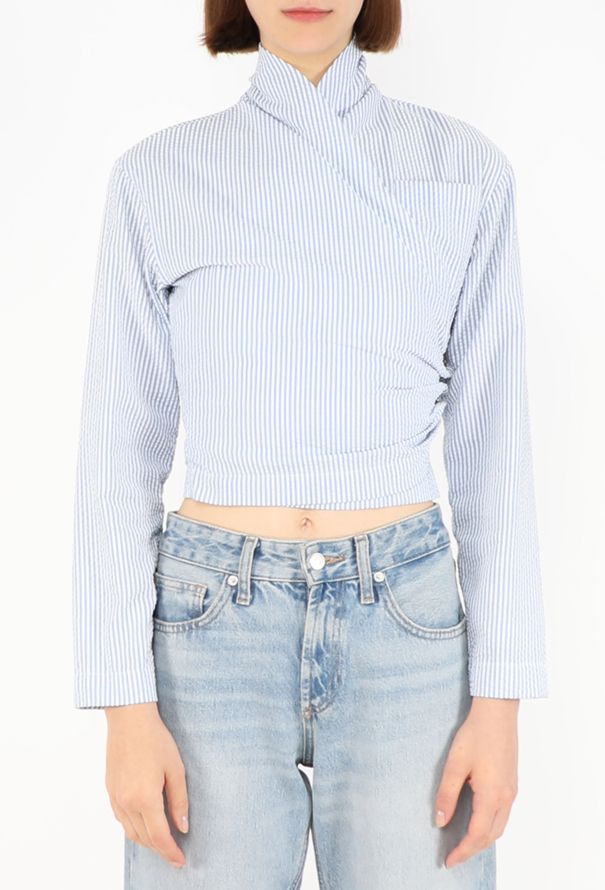 Romeo Gigli Seersucker Wrap Top, 1994 - 1