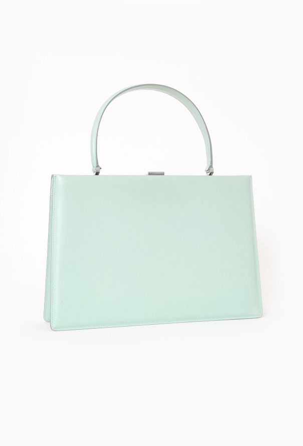 Céline S/S 2017 Blue Medium Clasp Bag - 3