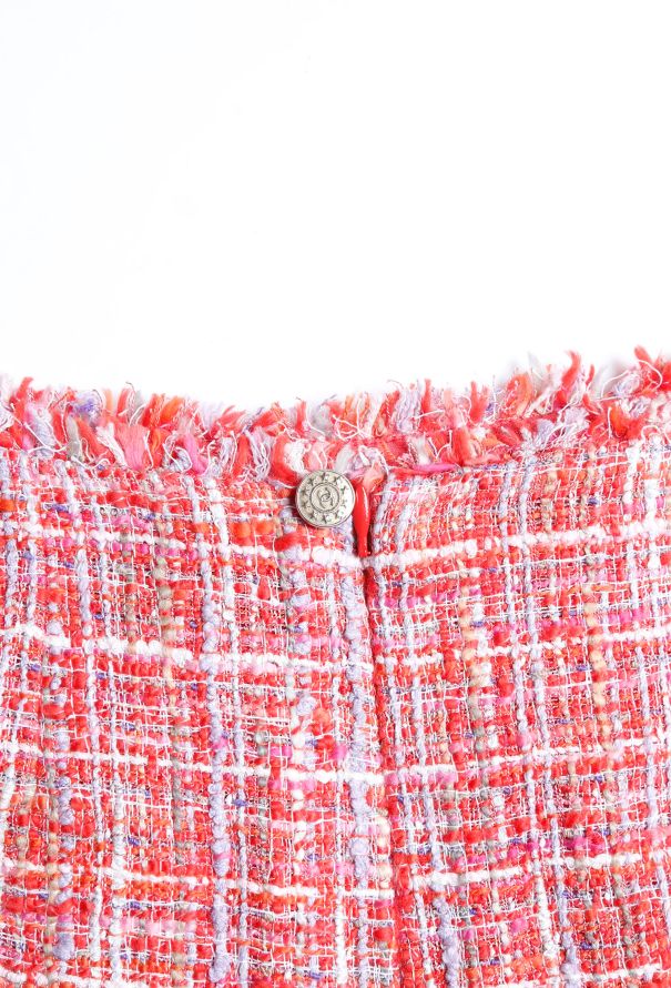 Chanel Spring 2004 Frayed Tweed Skirt - 5