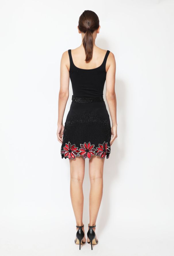 Rodarte S/S 2016 Beaded Silk Skirt - 4
