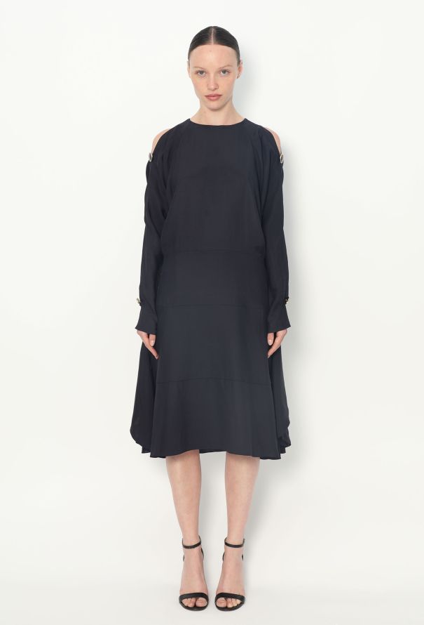 Chloé F/W 2014 Cut-Out Silk Dress - 1