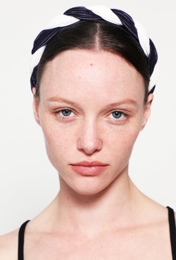 Exquisite Vintage Alexandre Paris Bicolor Braided Headband - 1