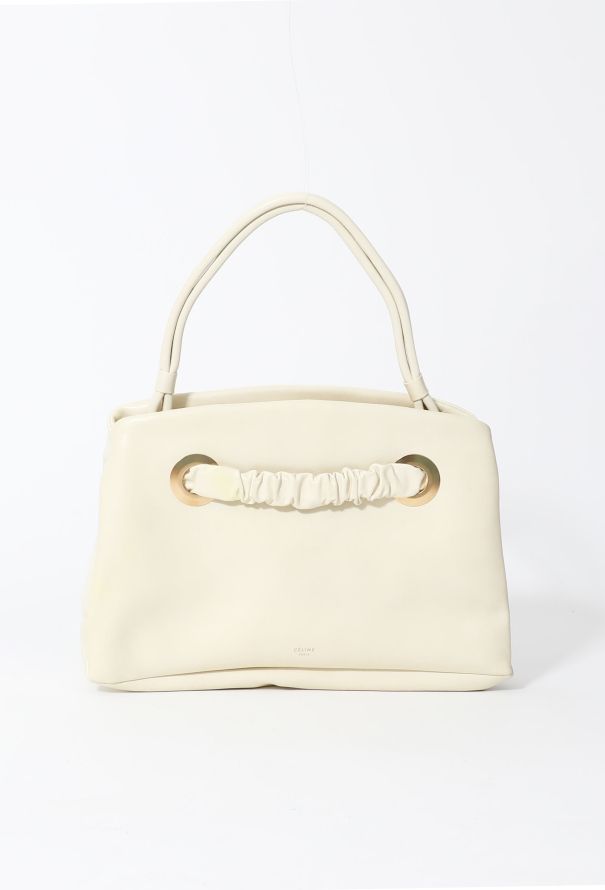 Céline S/S 2018 Cream Eyelet Bag - 1