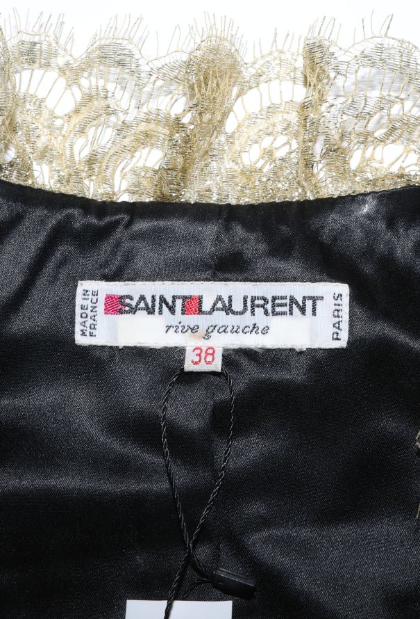Saint Laurent STUNNING F/W 1987 Lace Ruffled Bolero - 8