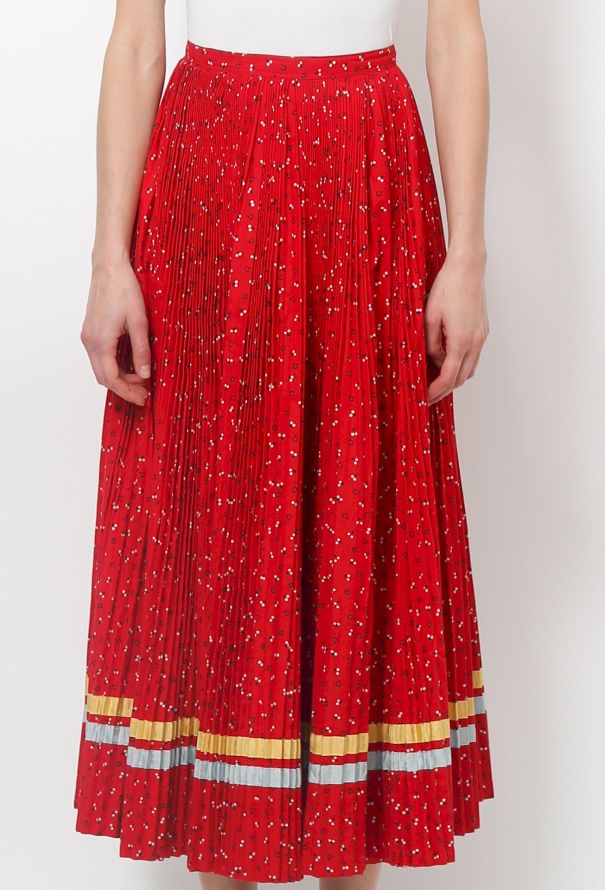 Pleated Cotton Skirt - 4