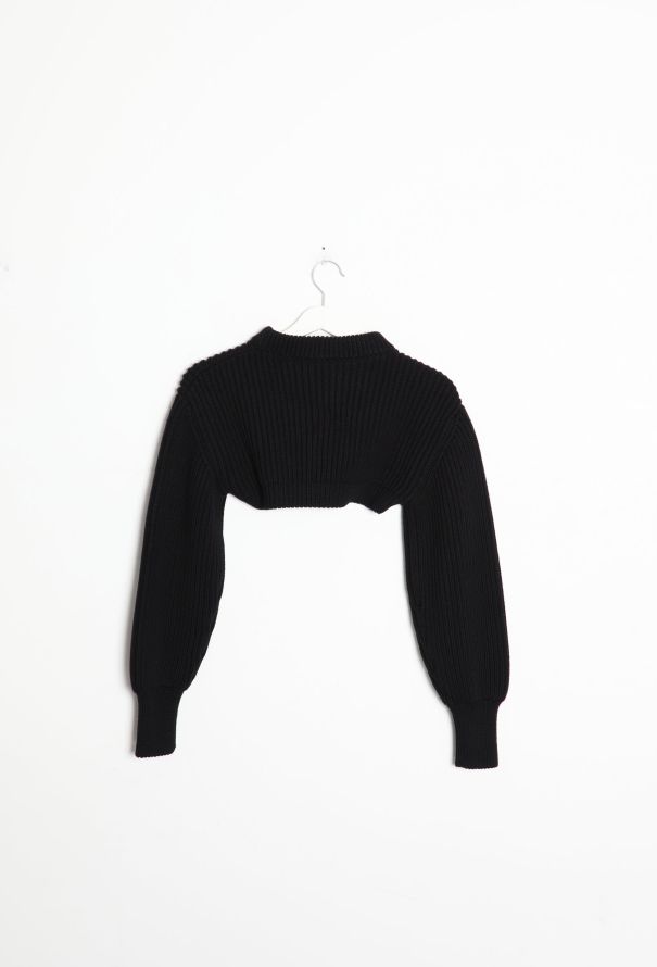 Alexander McQueen 2020 Ultra Cropped Ribbed Top - 6
