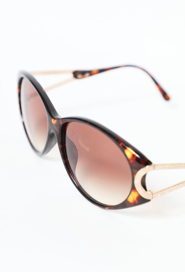 Christian Dior 90s Tortoiseshell Oval Sunglasses - 5