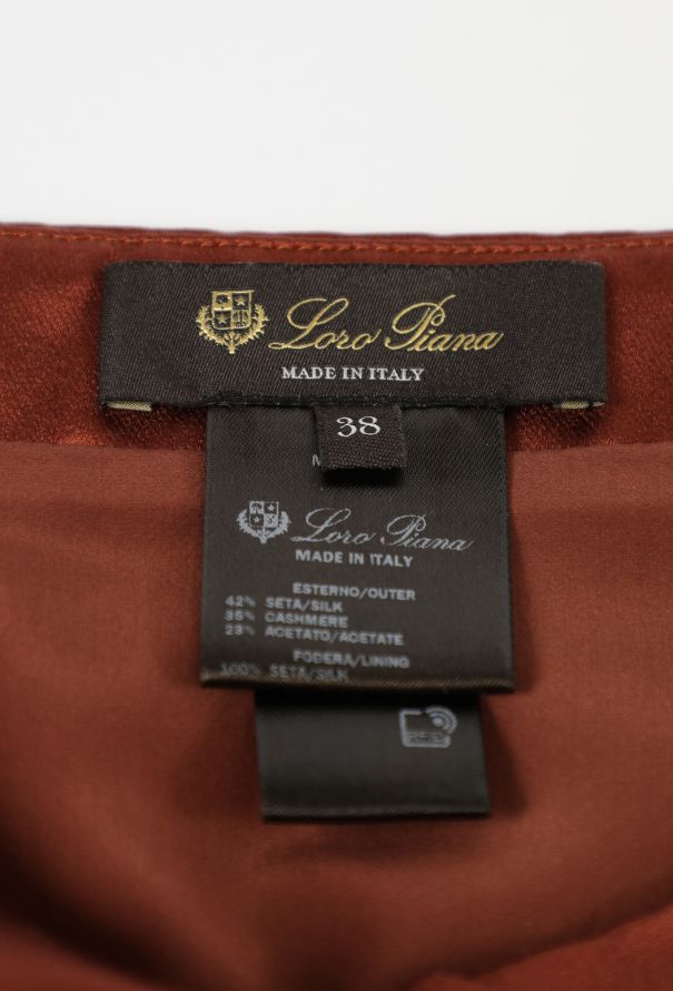 Loro Piana Silvia Silk & Cashmere Duchesse Skirt, 2024 - 5