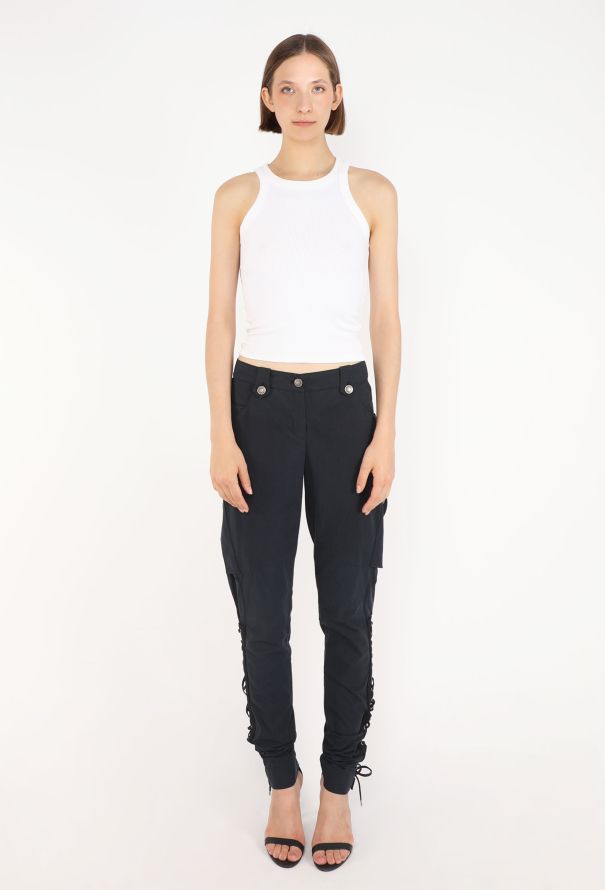 Dior Lace-Up Cotton Trousers, 2004 - 2
