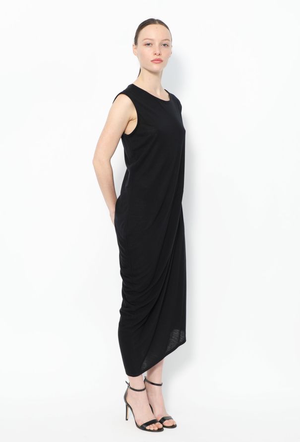 The Row Asymmetric Draped Cotton Dress - 3