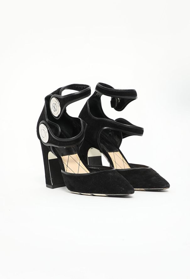 Louis Vuitton Resort 2015 Royal Suede Heels - 4