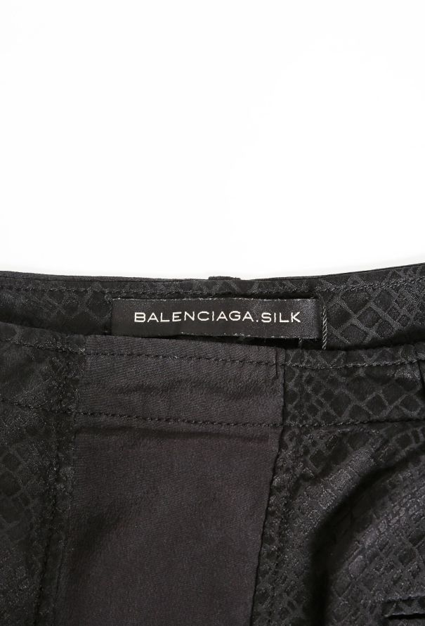 Balenciaga Silk Snakeskin Cargo Skirt - 5