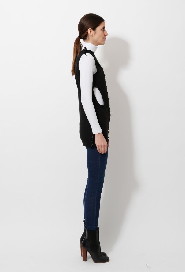 Comme des Garçons 2004 Cut-Out Lace-Up Top - 2