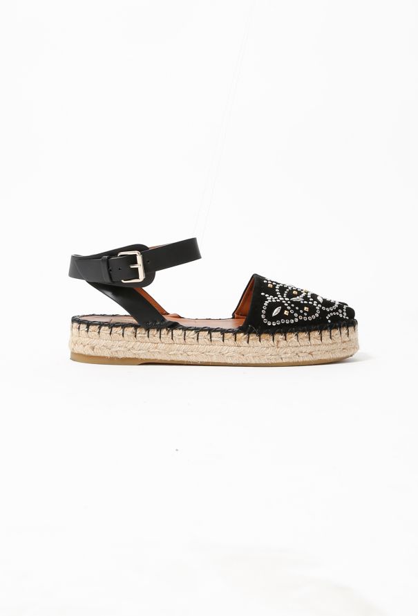 Valentino Stud Suede Espadrilles - 1