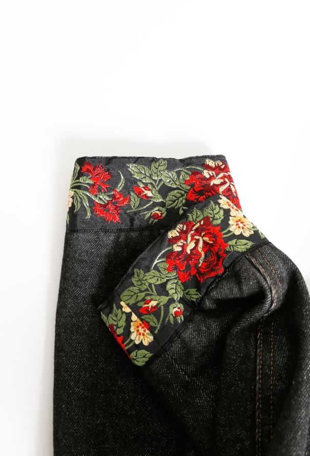 Kenzo Floral Trim Denim Jacket - 6