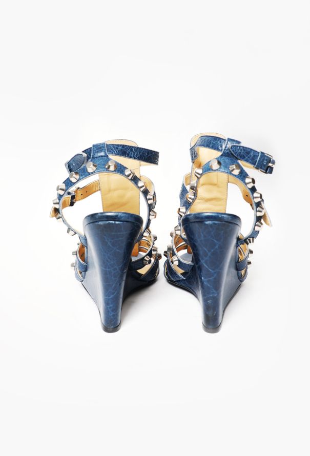 Balenciaga Motorcycle Gladiator Wedges - 5