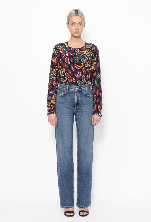 Valentino Vintage Paisley Printed Blouse - 3