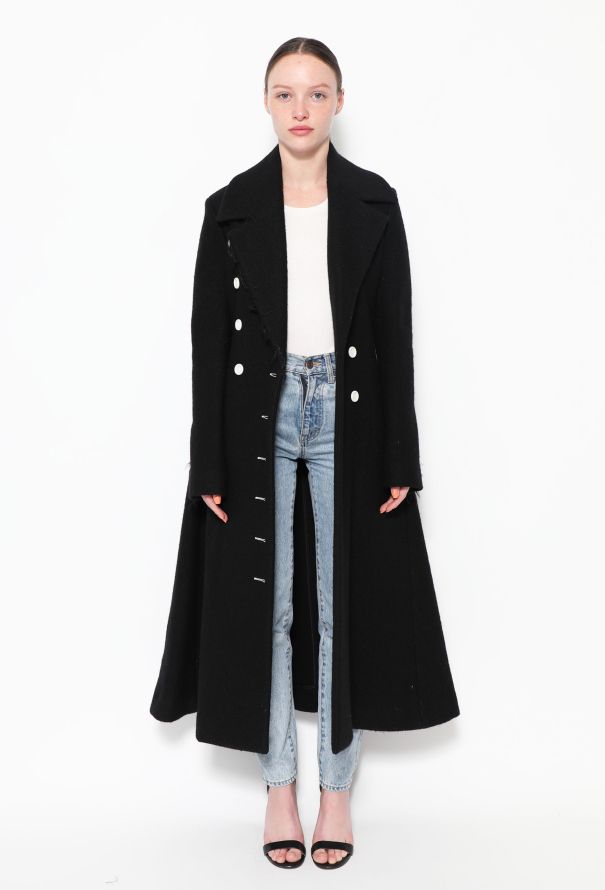 Céline CAMPAIGN F/W 2014 Contrast Wool Coat - 4