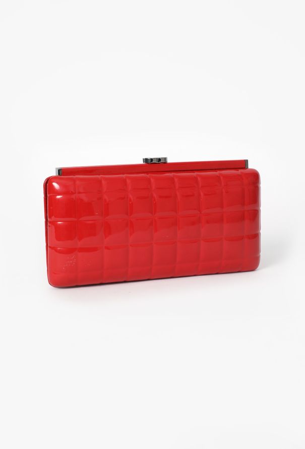 Chanel Patent Chocolate Bar Clutch - 2