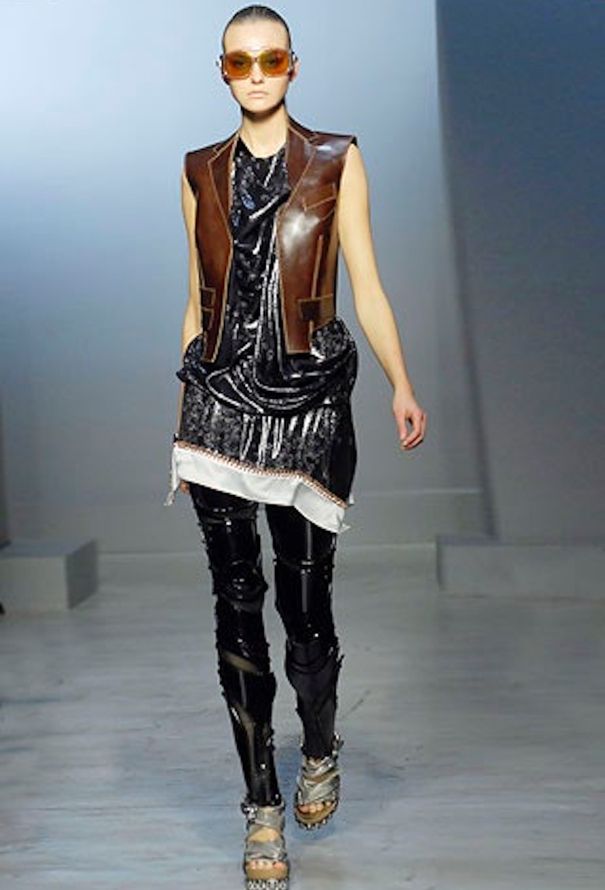 Balenciaga S/S 2007 Graphic Draped Dress - 2