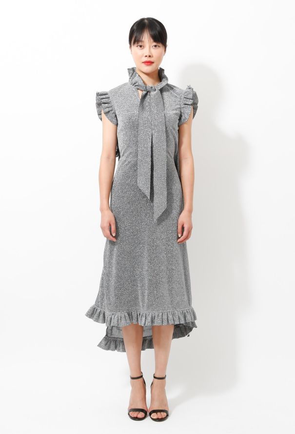 Vetements S/S 2016 Lamé Ruffled Dress - 1
