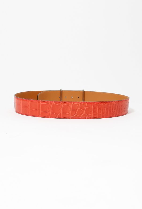 Hermès Thin Alligator 'H' Belt - 4