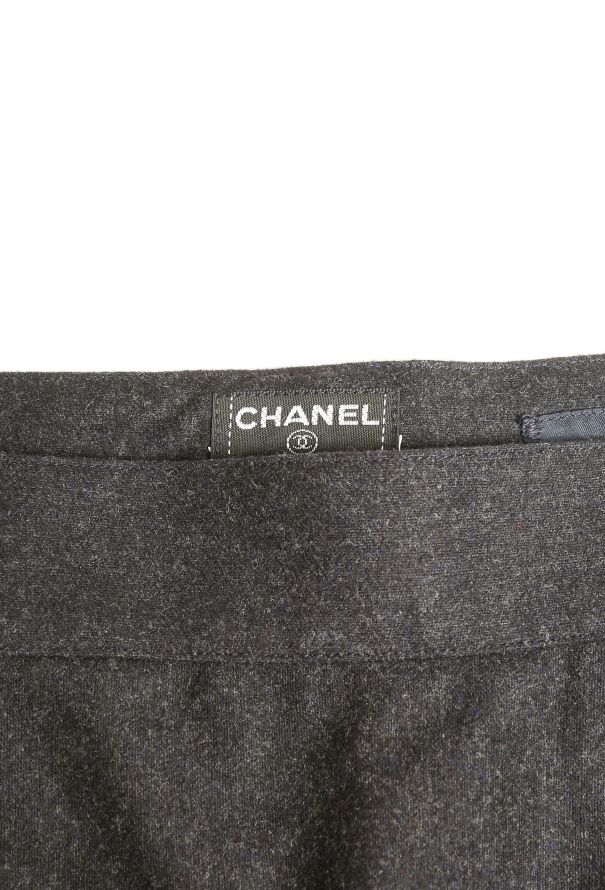 Chanel Vintage Black Pleated Skirt - 7