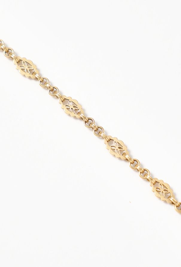 Vintage Fine Jewelry Antique 18k Yellow Gold & Glass Pendant Necklace - 5