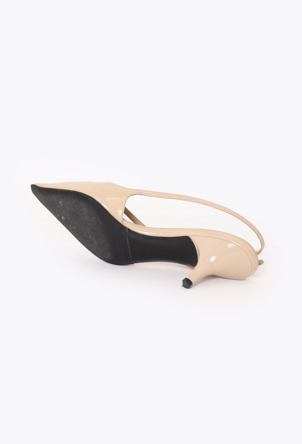 Miu Miu F/W 2023 Patent Strap Slingbacks - 7