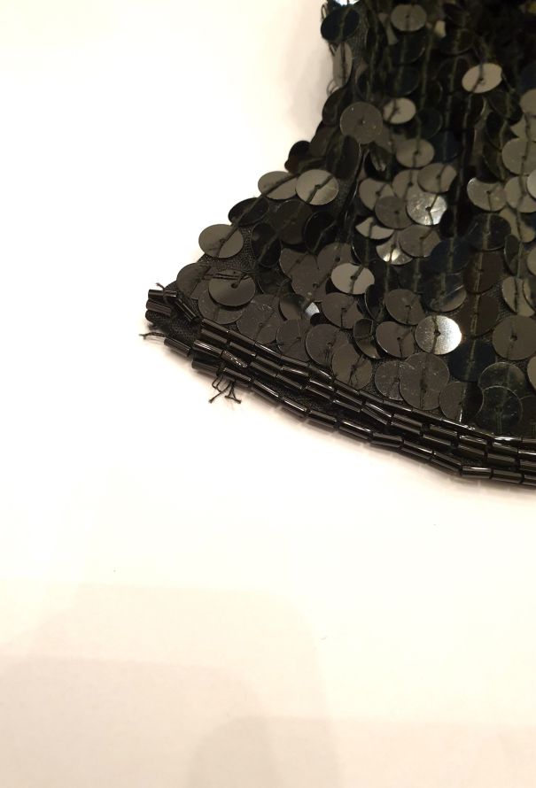 Exquisite Vintage Sequin Embroidered Gown - 5