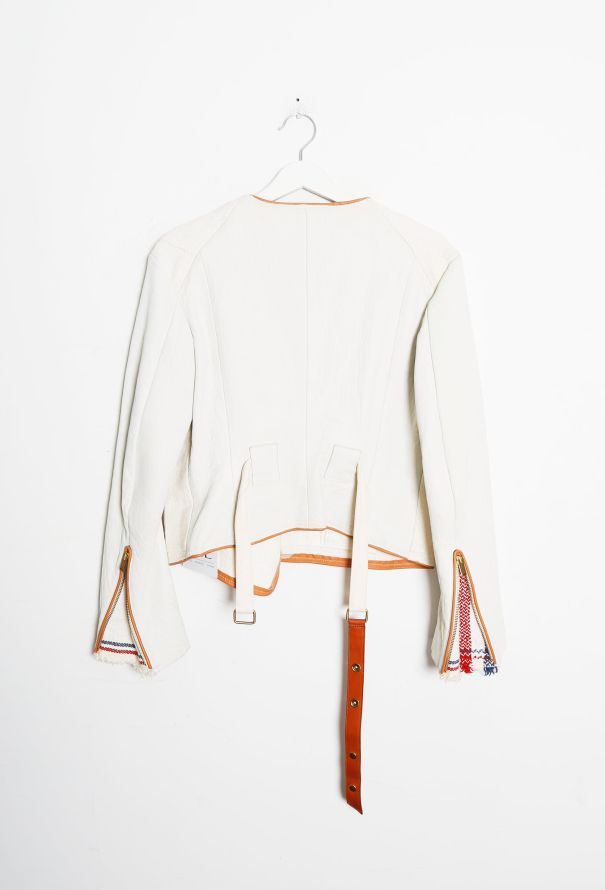 Céline Belted Linen Zip Jacket - 12