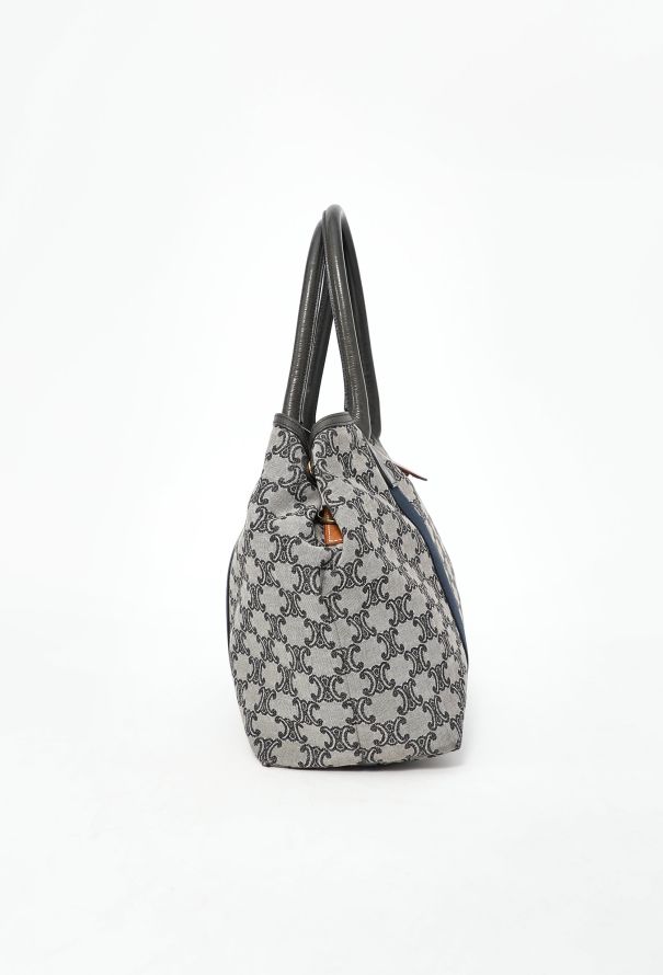 Céline Navy Triomphe Tote Bag - 5