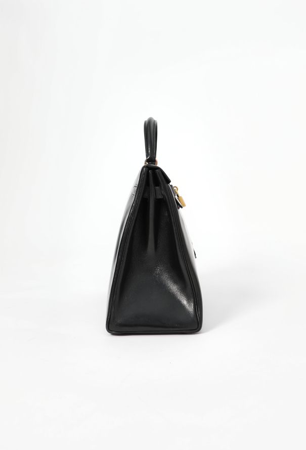 Hermès '60s Black Box Kelly Retourné 35 - 5