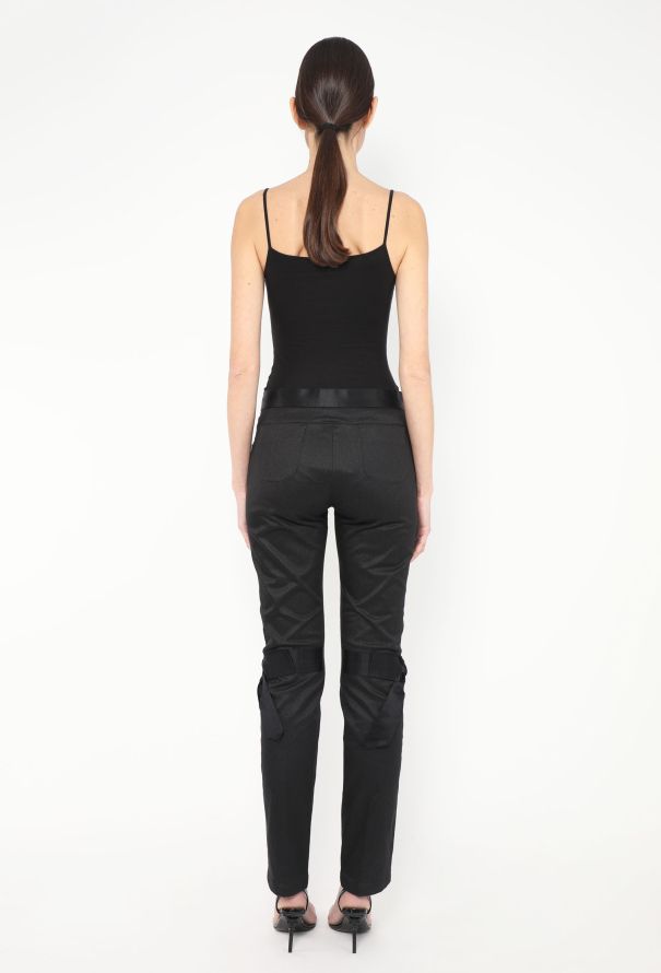 Chanel F/W 2005 Iridescent Satin Bow Jeans - 5
