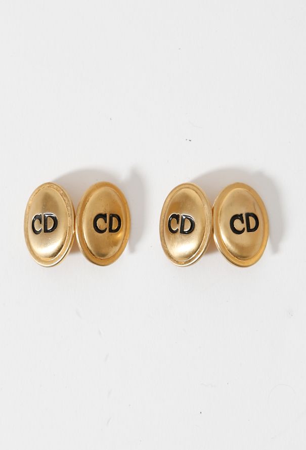 Dior 80s Logo Engraved Cufflinks - 2