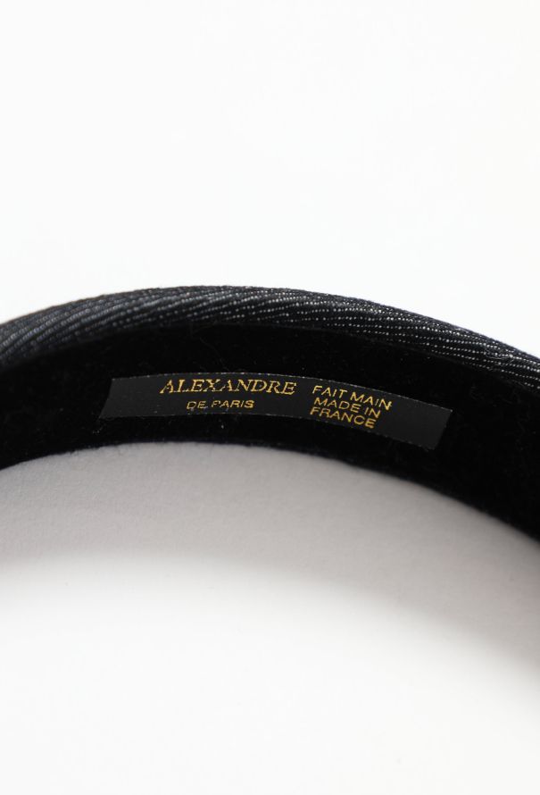 Exquisite Vintage Alexandre de Paris Denim Headband - 5