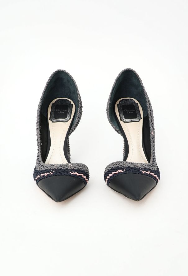 Dior S/S 2015 d'Orsay Woven Pumps - 4