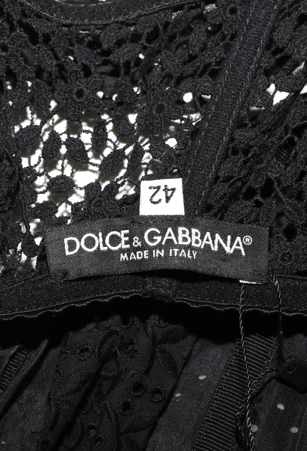 Dolce & Gabbana '90s Eyelet Lace Bustier Dress - 5