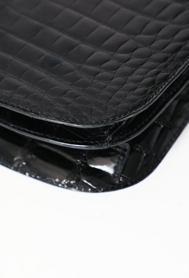 Crocodile Crossbody Clasp Bag - 10