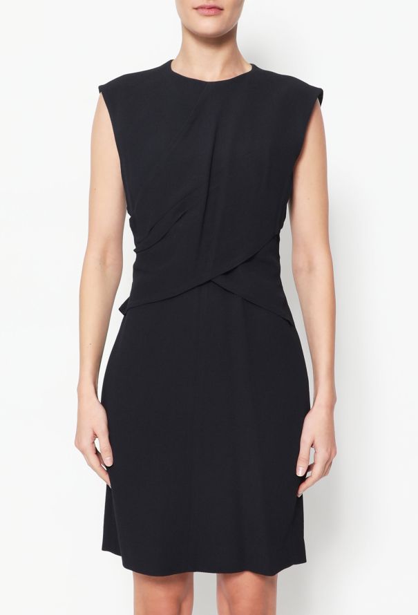 Céline Draped Crêpe Dress - 1
