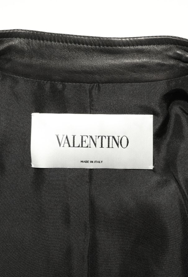 Valentino 2020 Tiered Floral Leather Jacket - 5