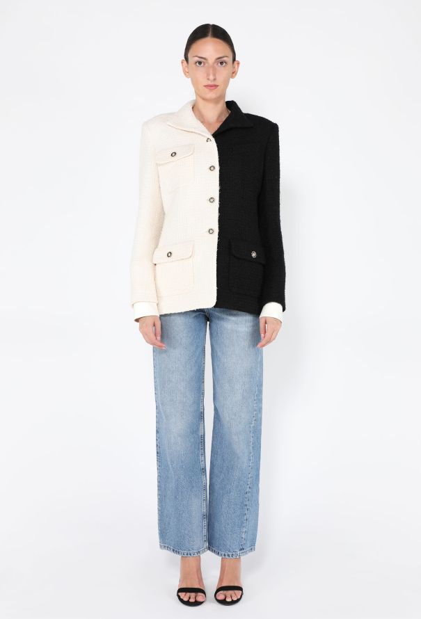 Chanel Bicolor Tweed Tailored Ensemble, Pre-Fall 2020 - 6