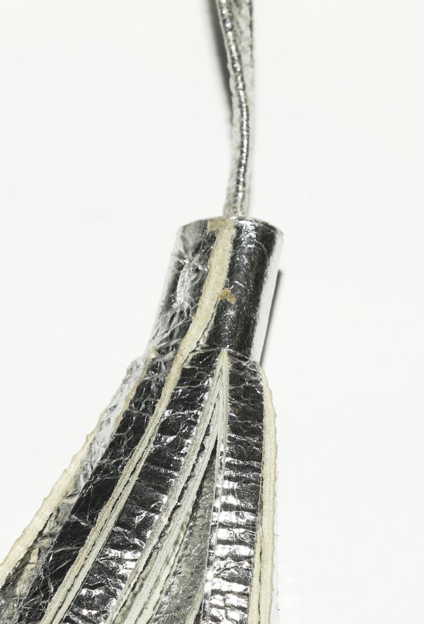 Saint Laurent Metallic Silver Venice Backpack - 12