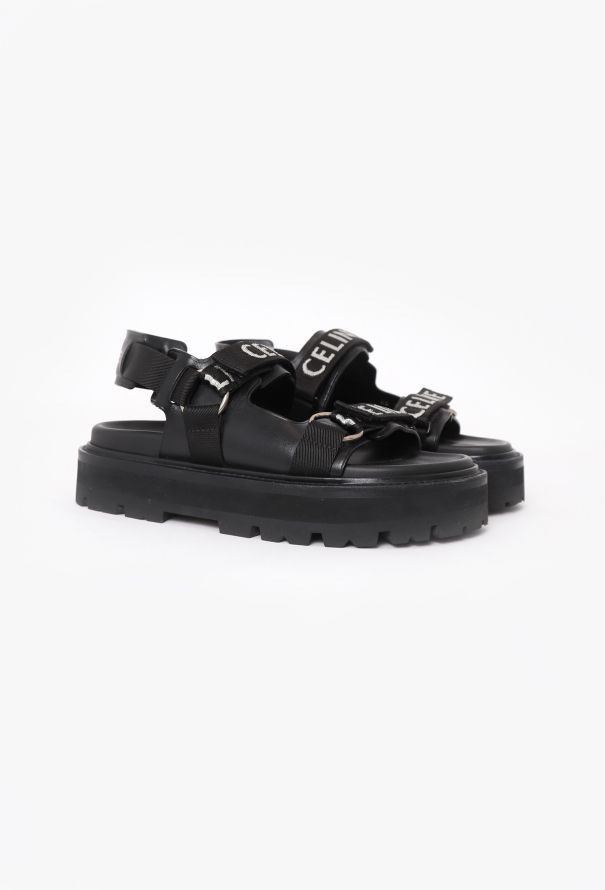 Céline 2022 Logo Platform Sandals - 3