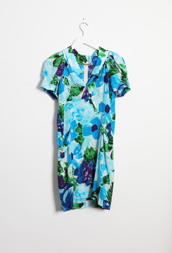 Balenciaga 2008 Floral Print Dress - 7