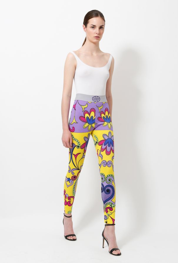 Gianni Versace ‘Teatro’ Multicolor Print Leggings – Spring 1991 - 3