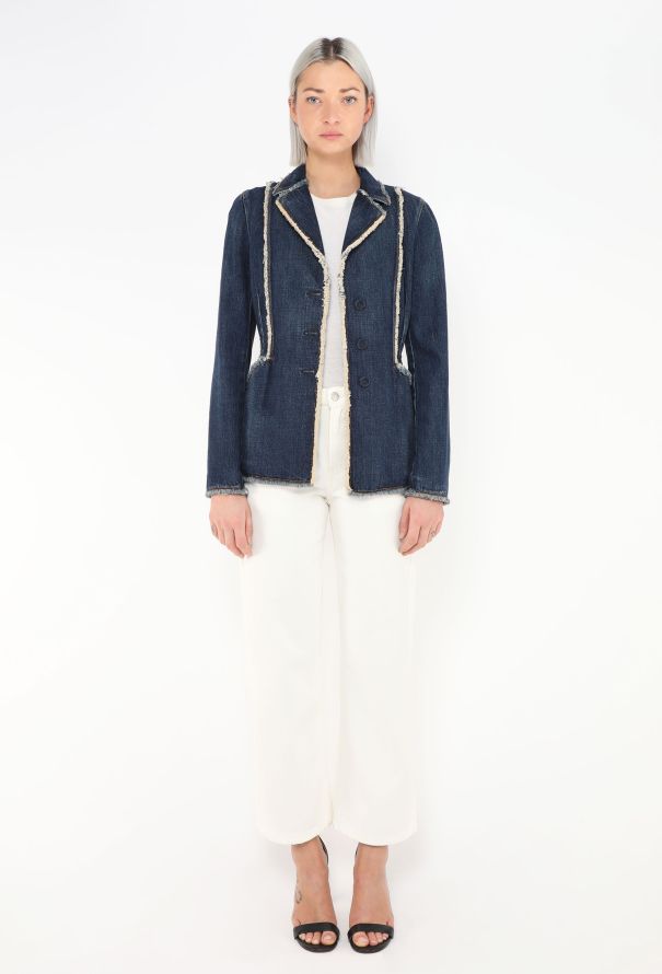 Dior Resort 2020 Frayed Denim Bar Jacket - 5