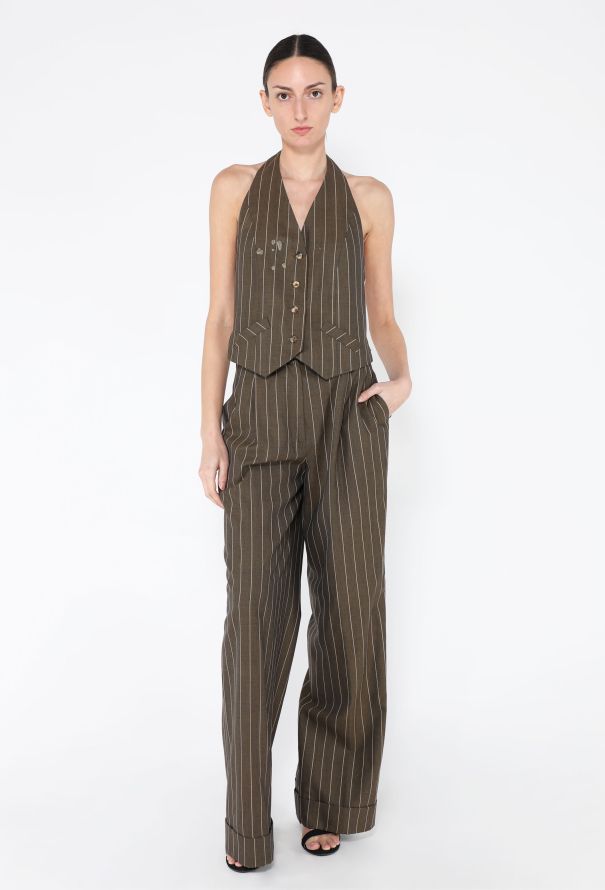 Dior ICONIC F/W 2001 Pinstripe Tailored Suit - 5